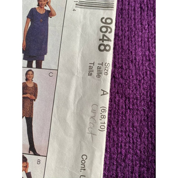 McCalls sewing pattern 9648 Maternity dress or top size 6 8 10 - Picture 2 of 6